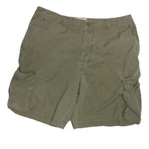 J Crew Men’s Olive Green Cargo Shorts Sz 36 Cotton Beach Preppy Gorp Army